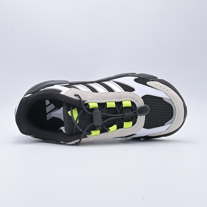 Adidas Crazy Chaos 2000 Comfortable Versatile Trendy Breathable Low-Top Kids Running Shoes Kids Sneakers Black White JQ8615