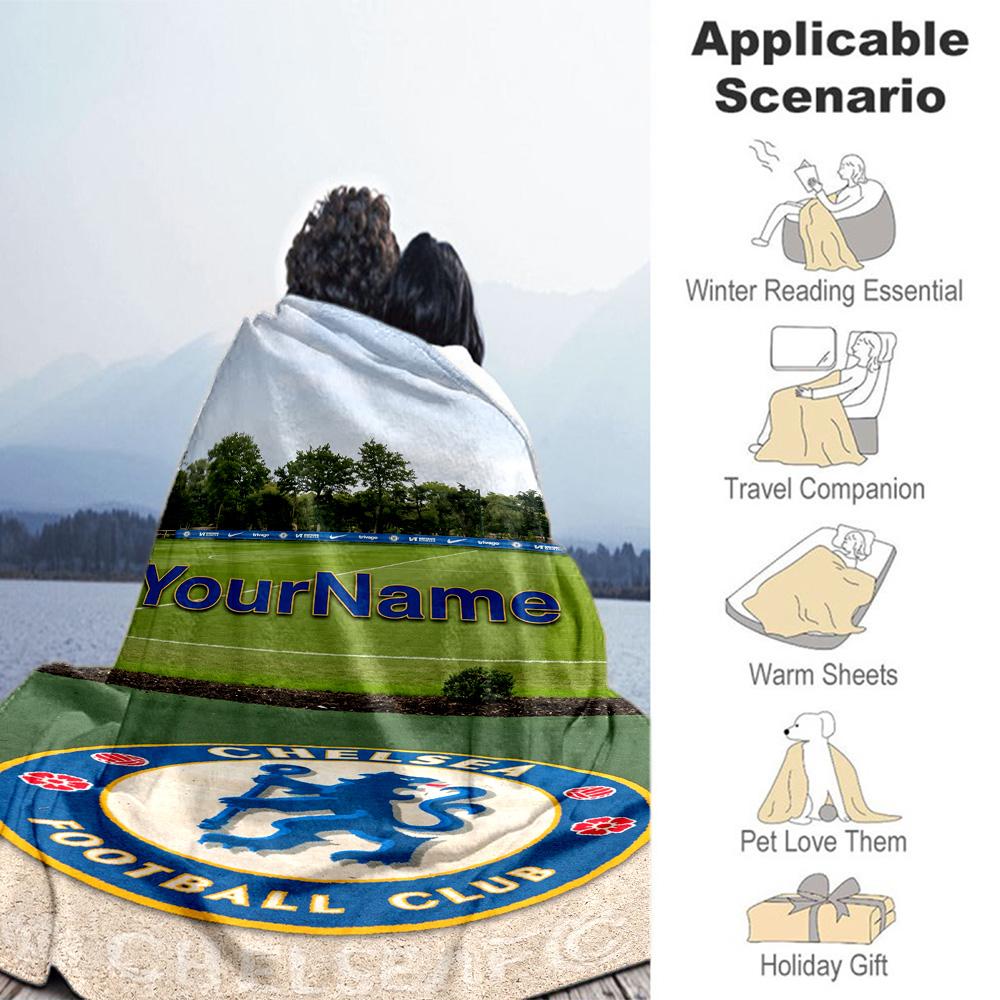 Chelsea Personalized Name Blanket Cozy Personalized Blanket Soft Warm Cozy for Bed Office Chair Sofa Livingroom Four Seasons Universal