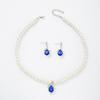 Fashion Pearl Necklace Set For Women - Bracelet And Earrings Set Wedding Jewelry Set For Brides.