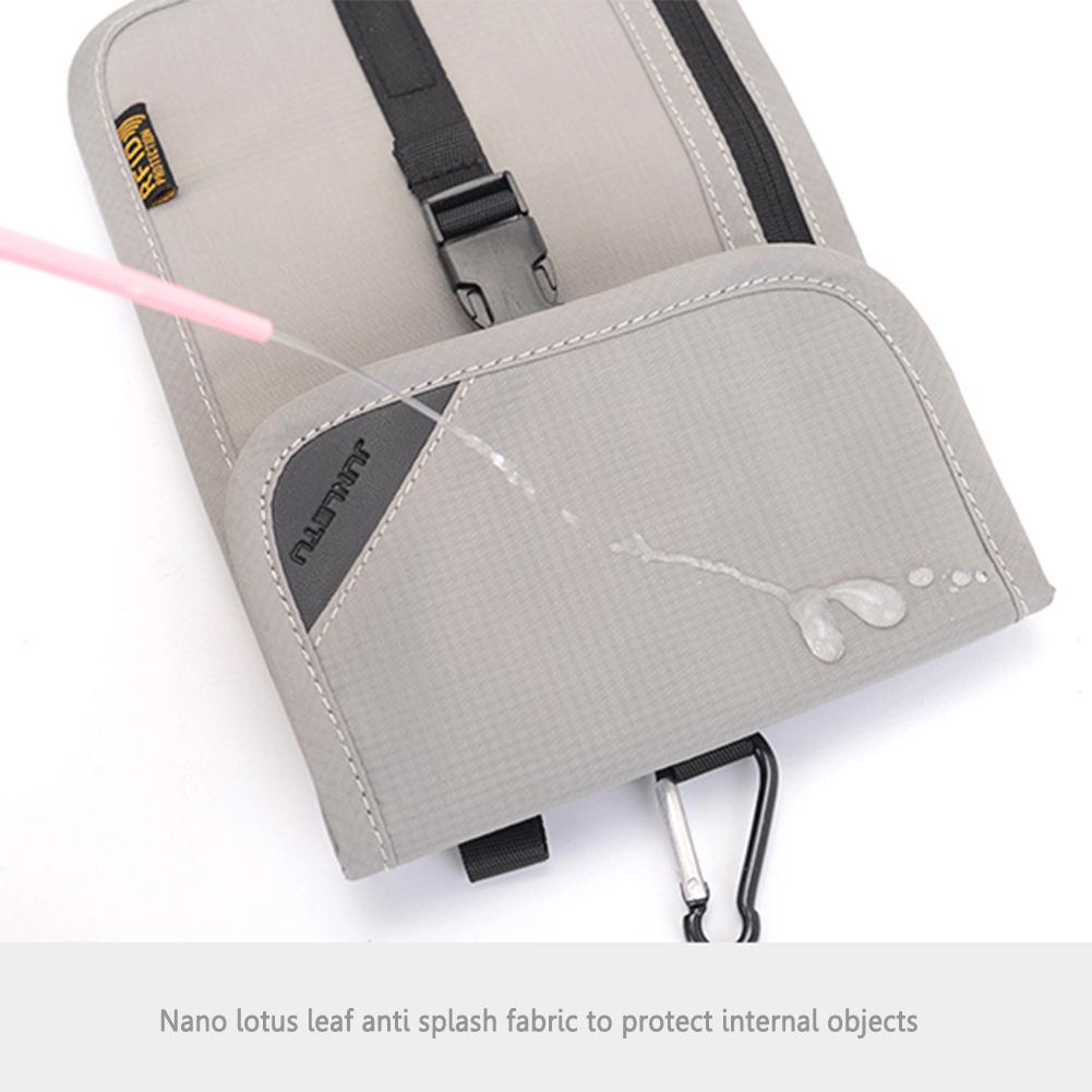 Mini Passport Holder Pack Travel Documents Crossbody Bags with Neck Rope RFID ID Credit Card Storage Organizer Anti-theft Pouch