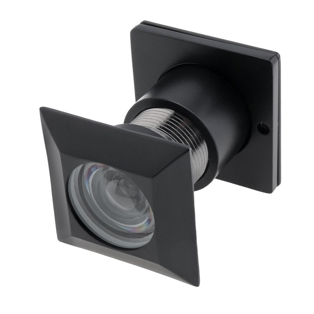 Solid Brass Square 28mm Door Peephole 220 Degree HD Optical Glass Lens Privacy Cover Heavy Duty Universal Fit for 42-54mm Door Thickness