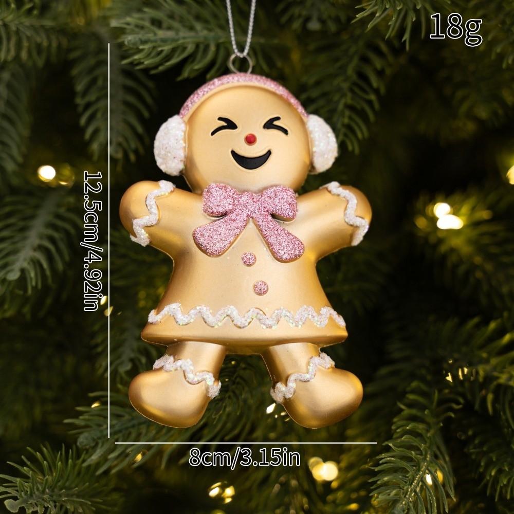 Hanging String Tree Pendant Cartoon Figurine Xmas Hanging Decor Christmas Tree Decor