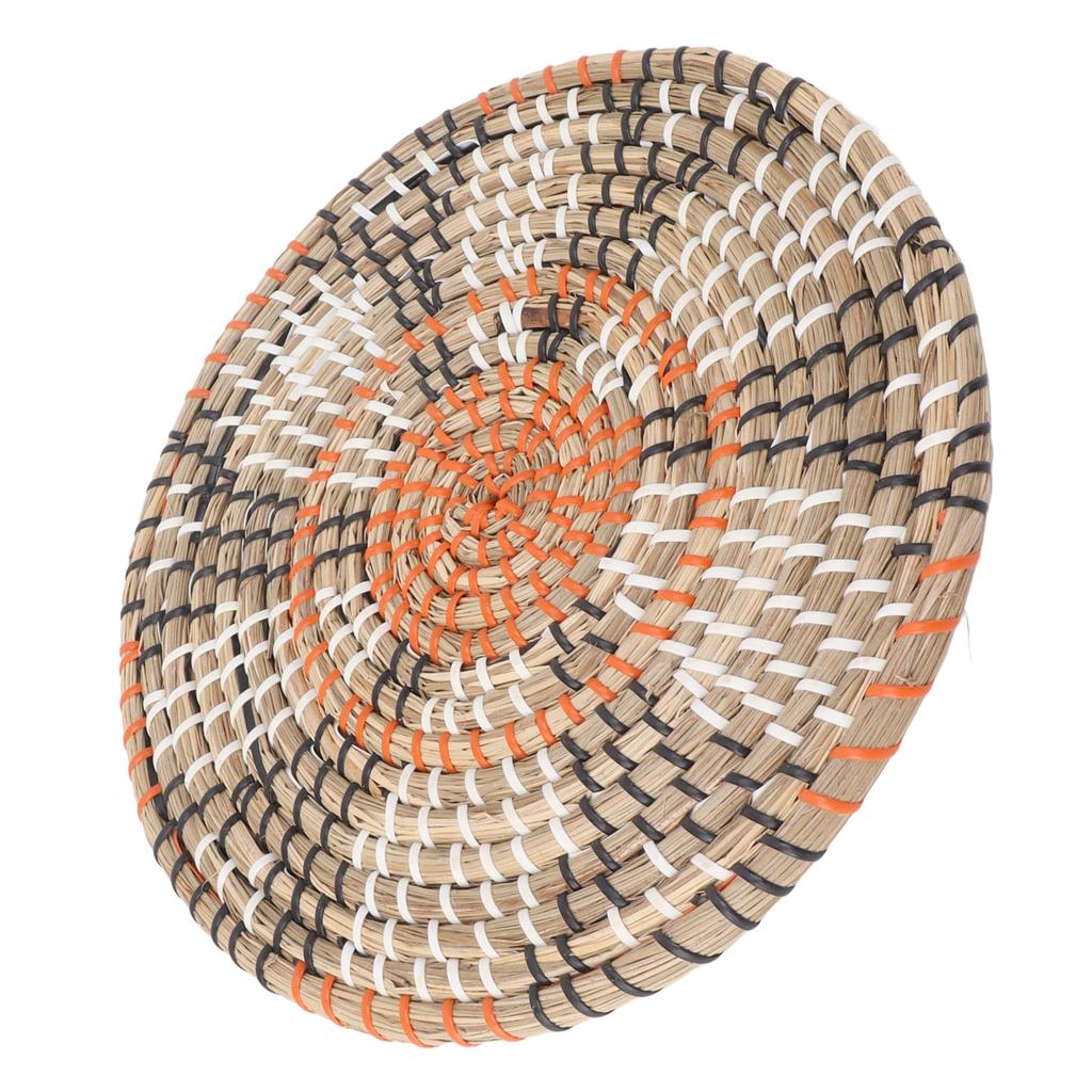 Grass Woven Placemats Nordic Innovative Round Placemats for Dining Table Home Decor Wall Decor