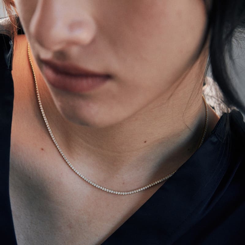 verte [925 silver] Un.silver.197 / fin anse dew necklace (gold)