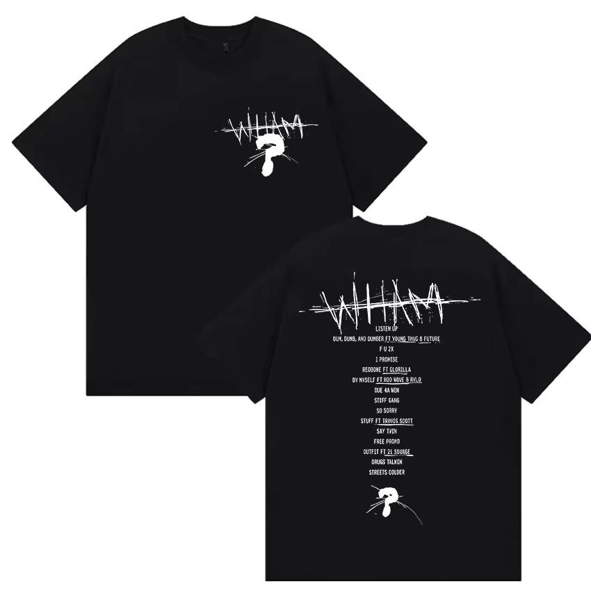 

Rapper Lil Baby Wham World Tour 2025 Print T Shirts Men Women High Quality Fashion Cotton Tshirt Retro Hip Hop Oversized Tshirt S