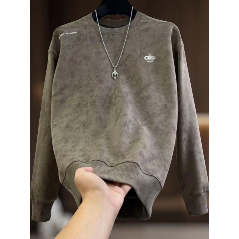 Men's Trendy Tie-Dye Embroidered Patchwork Hoodie