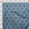 oneOone Cotton Flex Green Fabric African Sewing Material Print Fabric by The Yard 40 Inch