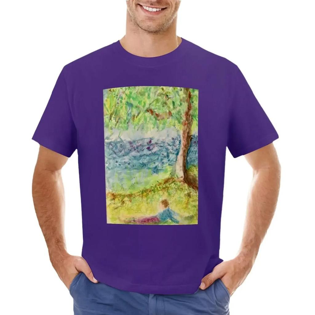 The Tree and Me T-shirt oversized tops Short sleeve tee t shirts for men