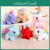 Unisex Plush Pony Keychain With Colorful Short Plush For Gift And Bag Decoration