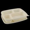 Biodegradable 4-Compartment Meal Prep Containers