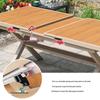Outdoor Aluminum Plastic Wood Extendable Dining Set