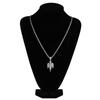 HipHop Herren Damen Halskette Vergoldet Iced Out Mikro-Pavé-Steine Engel Anhänger Halsketten Love'sblessing Geschenke