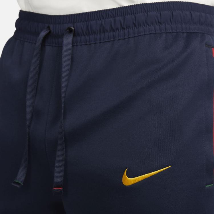 Nike Portugal Logo Badge Pattern Football Knit Sports Pants Men Pants Navy-Blue DH4846-451