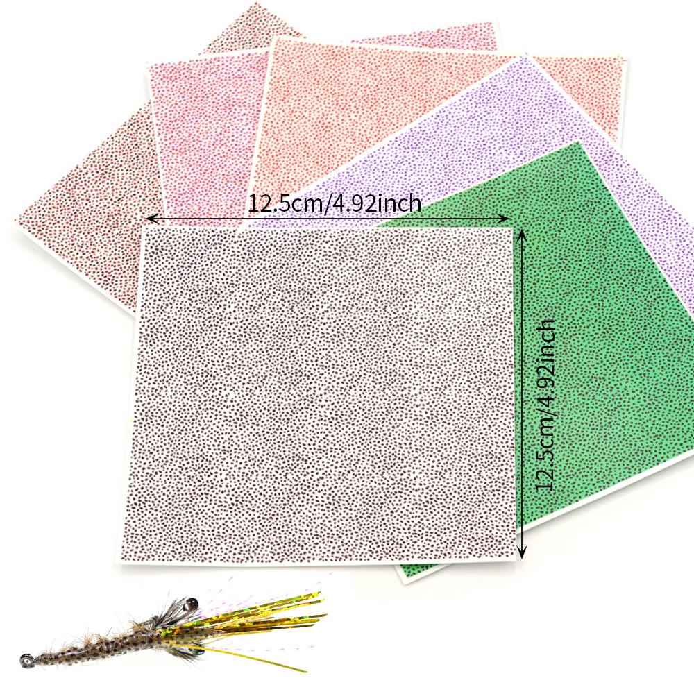 Mottled Nymph Body Wrap Skin - Fly Tying Material for Realistic Nymph, Shrimp, and Scud Bodies - Premium Trout Fishing Lures