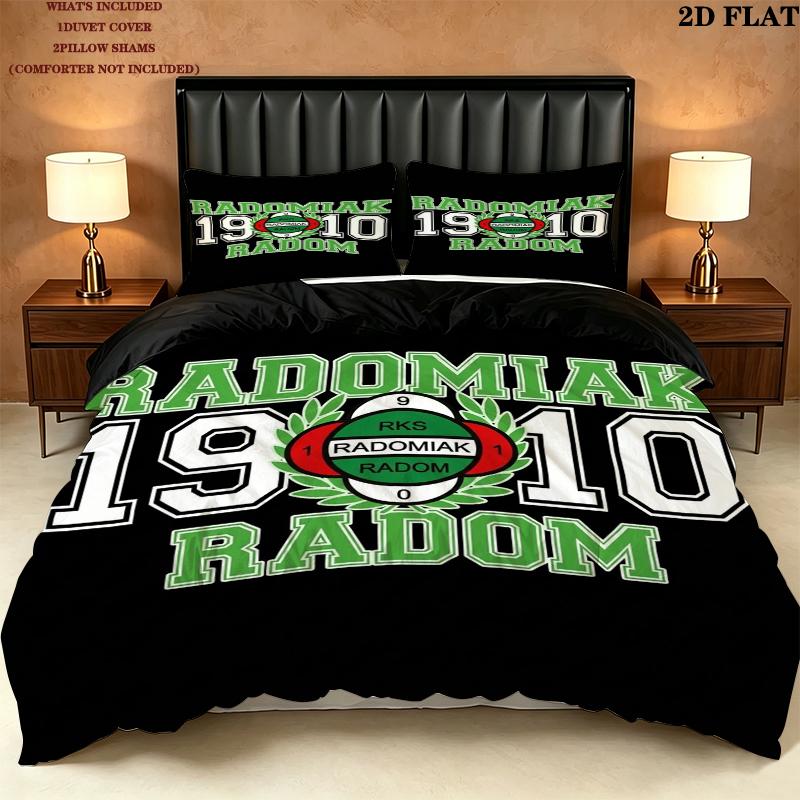 Radomiak Radom Pattern Bedding uilt Set uilt Cover Pillowcase Home Decoration Birthday Gift (1 * duvet cover + 2 * pillowcase without core)