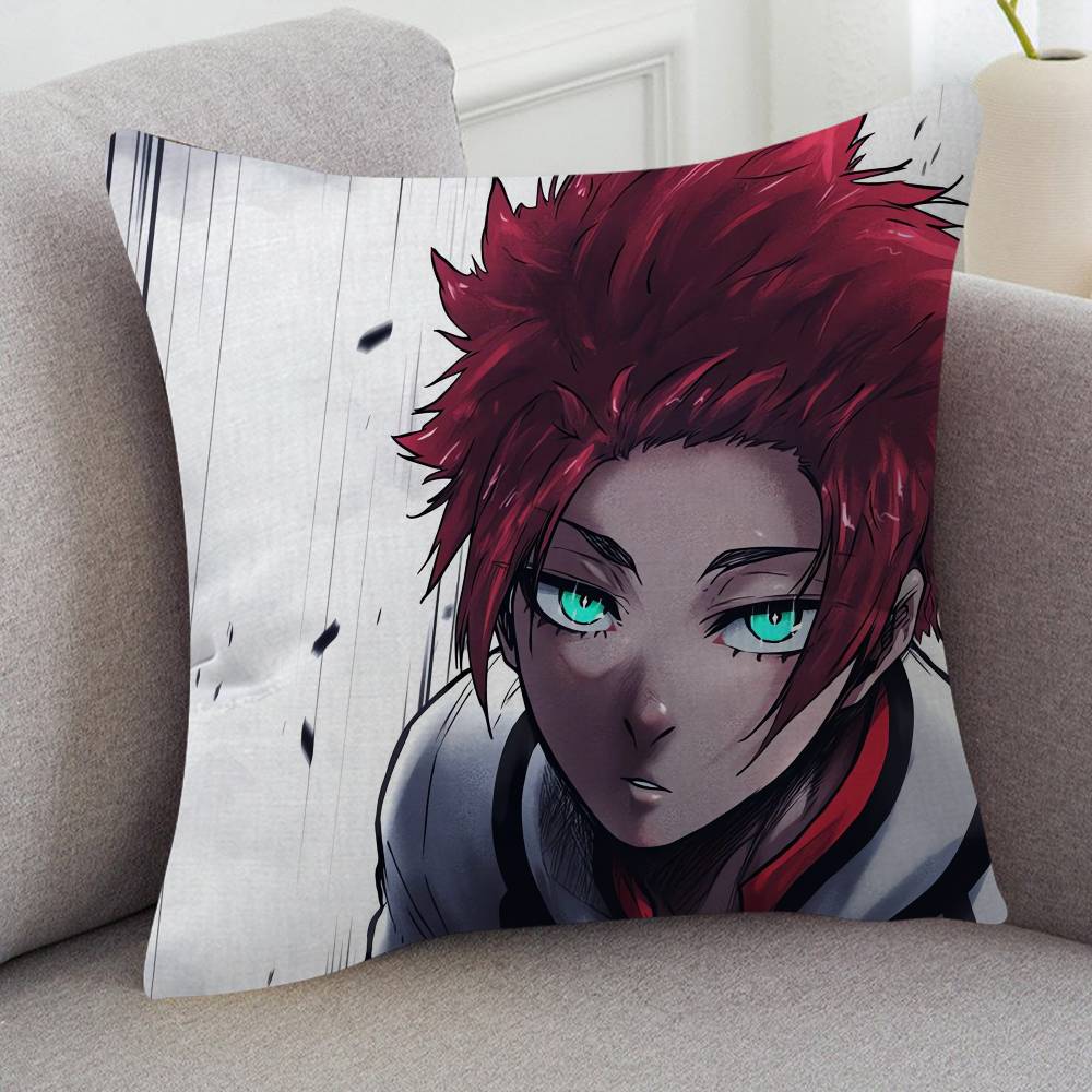 Anime Blue Lock Pillow Case Soft Double Sided Print Sofa Cushion Cover Throw Pillow Covers