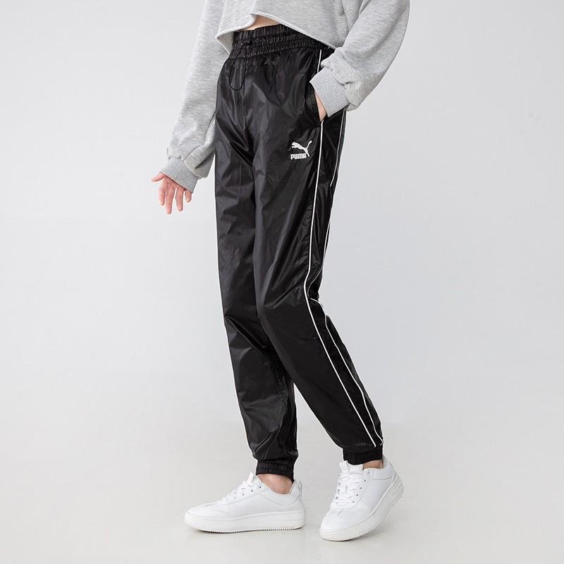 Puma Oddychające Tkane Spodnie Treningowe Damskie Spodnie Dół Czarny 531421-01