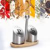Stainless Steel Seasoning Bottle Small-Hole Lid Spice Container Easy Spice Jar Set  Countertop