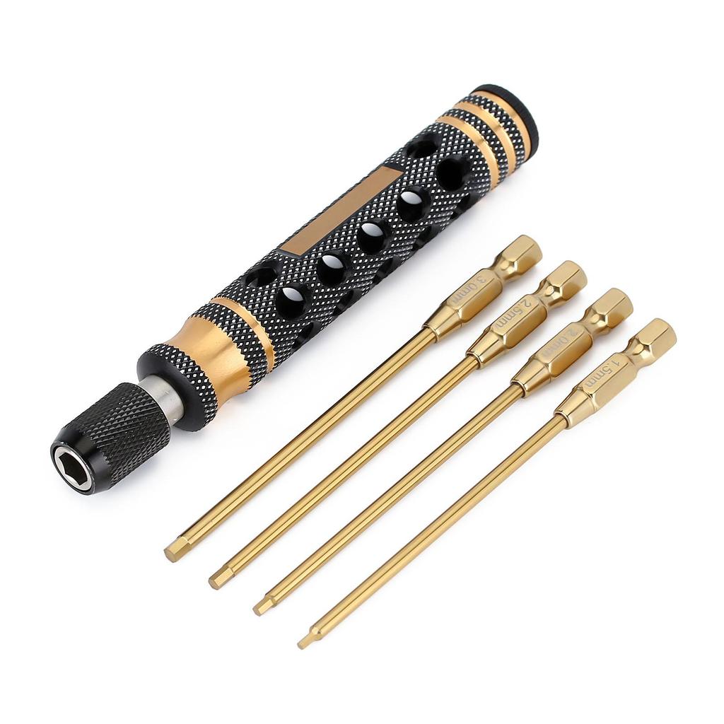 1 Set Hexagon Screwdriver Quick-change Allen Wrench Tool, Suitable for RC Car Track SCX10 Ship Type HMM