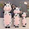 Creative Strip Cow Throw Pillow Zodiac Plush Toy Sofa Pillow Bed Leg Pillow Children Sleep with Dolls