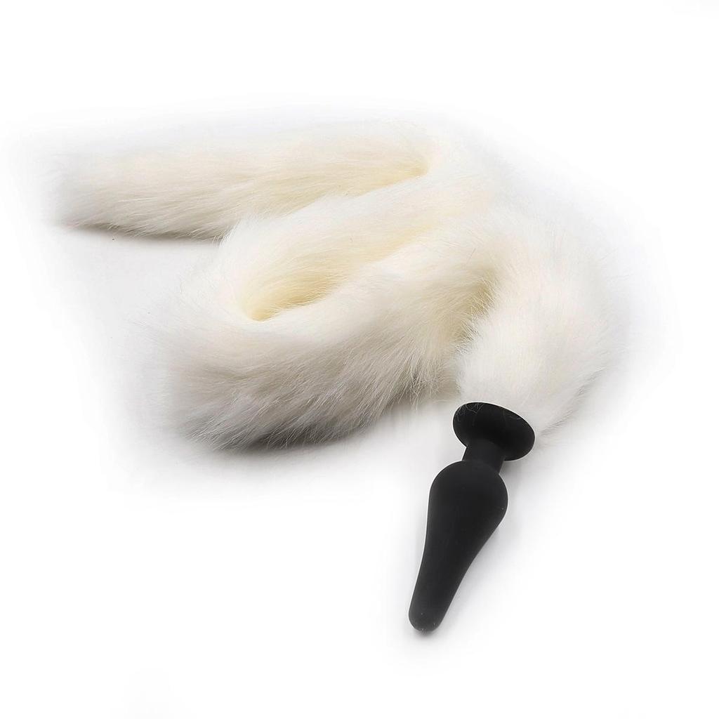 Adult Erotic Toys: Female Masturbation Devices with Fox Tail and Dog Tail Anal Plugs
