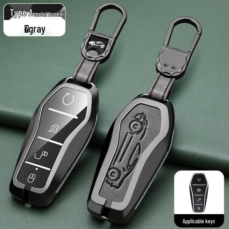 BYD Han, Tang DM, Qin PLUS, Song Pro/Max, Yuan Car Metal Key Case (2021 Model)