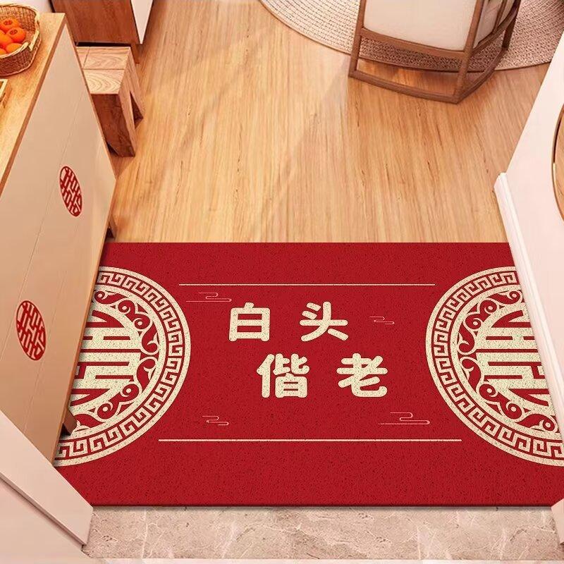 Wedding Bathroom Door Absorbent Mat Toilet Household Quick-drying Carpet Toilet Diatomaceous Mud Non-slip Cushion