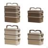 Food Lunch Container Stackable Box Portable Compartment Japanese Bento