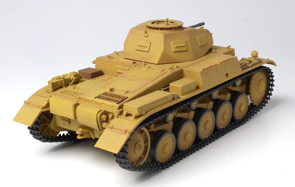 PLATZ/MONO Dragon 1/35 Scale Tanks of the World 2 German Army Panzer II Ausf. F Afrika Korps Plastic Model Kit MD002