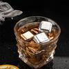 Whiskey Stones Gift Set, 8-Pack Food Grade Stainless Steel Reusable Ice Cubes, No Dilution Chilling for Drinks, Maintains Flavor and Strength