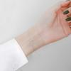 Buyee 925 Sterling Silver Female Bracelet White Zircon Simple Bracelets for Women Fashion Cross Fine Jewelry Chain Gift