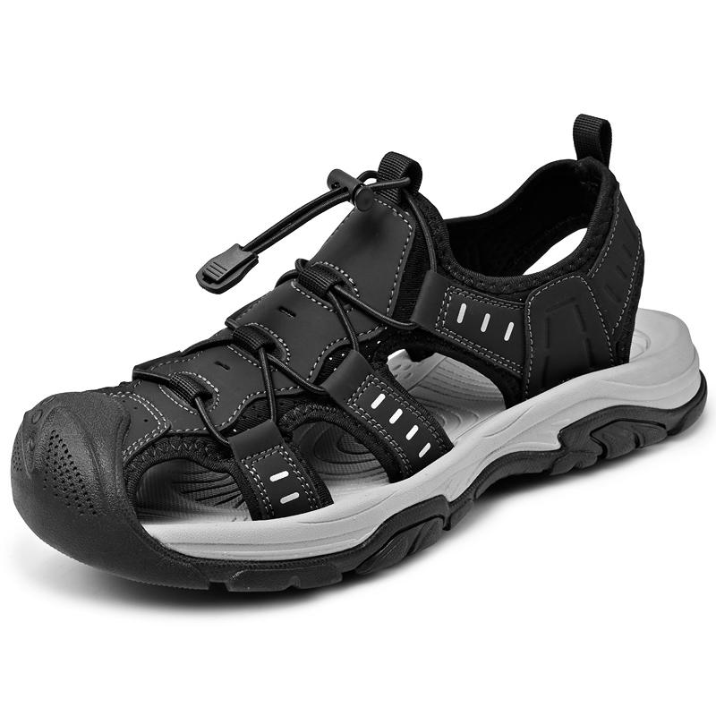 Fashion Quick Dry Wading Aqua Shoes Summer Men Sandals Comfortable Leather Mens Casual Slippers Fashion Besch Sneakers Outdoor Sandaly