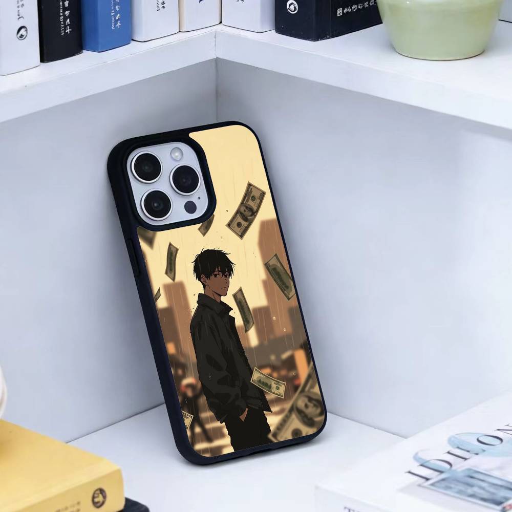 Dark Aesthetic Chill Guy Phone Case For iPhone 14,16,15,13,17,12,Plus,Pro,Max Magnetic For Magsafe Frosted Cover