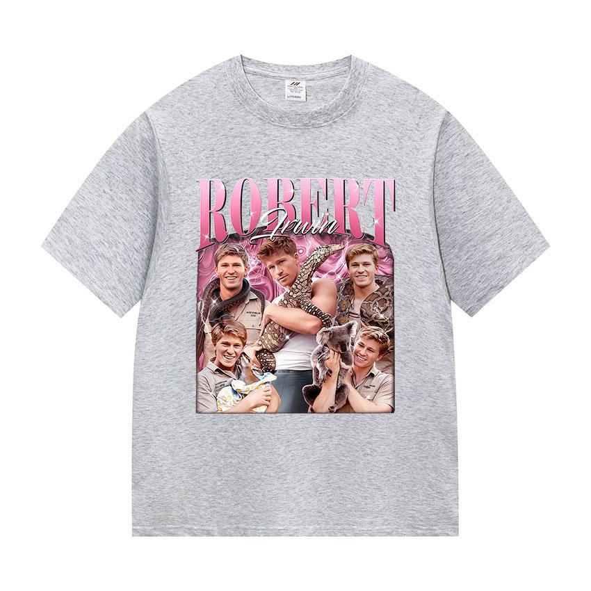 Funny Robert Irwin Wildlife Zoo Graphic T Shirt Unisexs Vintage Fashion Oversized Cotton Tshirts Unisex Harajuku Clothing Tshirt
