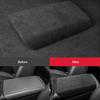 Alcan tara For Hyundai Tucson     Car Armrest Storage Box Panel Pad Cover Center Console Box Lid Interior Trim