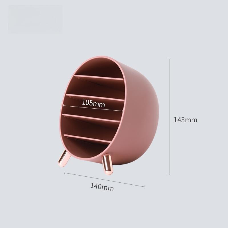 Desktop Dust-proof Cosmetic Brush Storage Box Multi Grid Cosmetic Finishing Box Eye Shadow Mouth Red Lip Glaze Storage Boxes