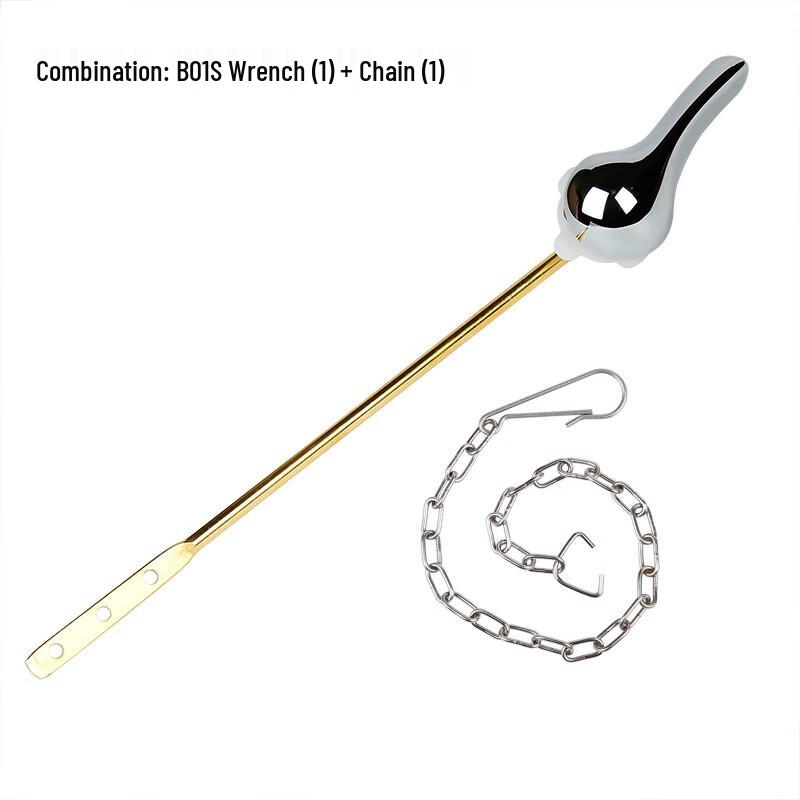 Old-style Toilet Front Flush Lever and Chain Kit