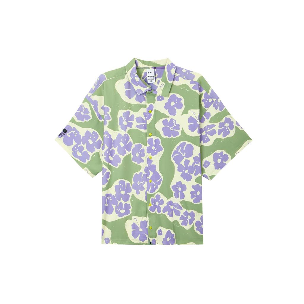 Nike Shirts Men's Green Yellow Polo Collar Moderate Other DX1846-386