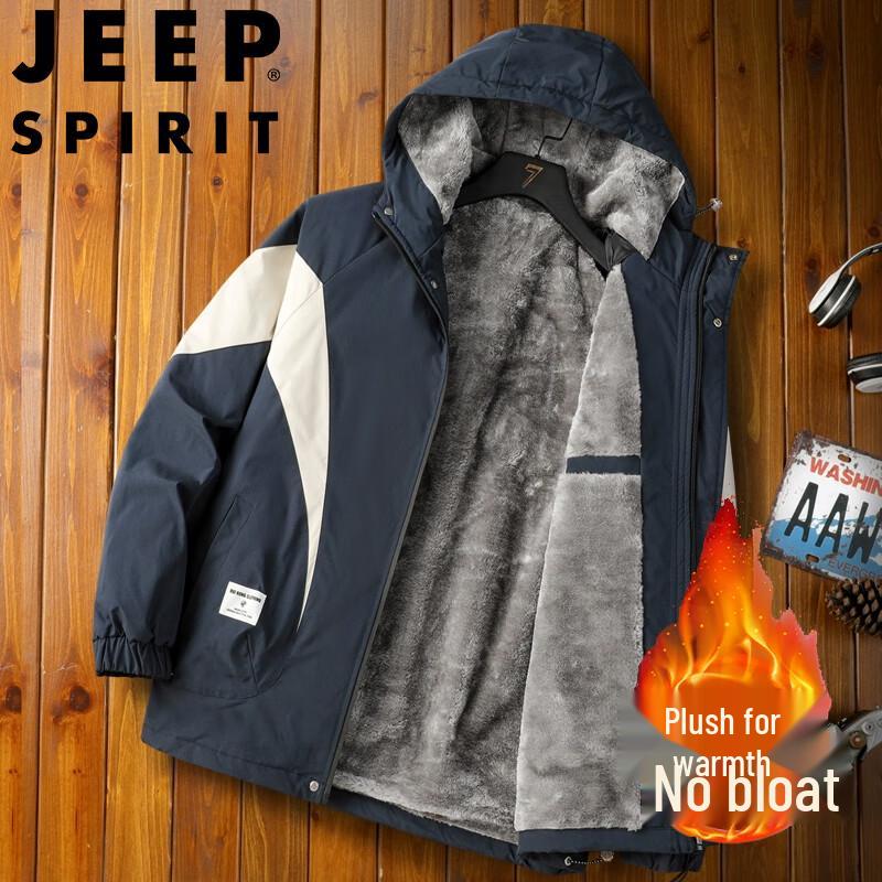 JEEP SPIRIT Men's Fleece-Lined Winter Jacket