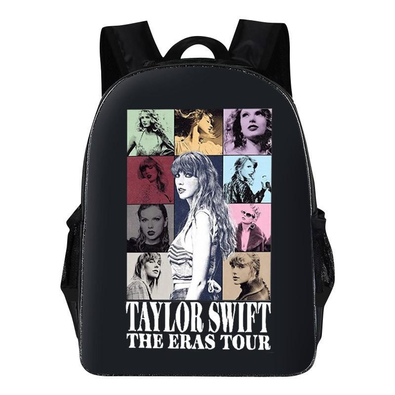Taylor Swift Themed Kids School Backpack Set Elementary Students Oxford Fabric Breathable Lightweight With Padded Straps