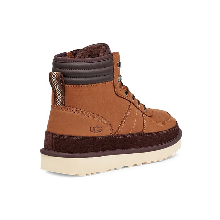UGG Highland Sport Ez Leather Durable Slip Resistant Lightweight Shock Absorbing Outdoor Boots Men Boots Brown 1122170-CSNB