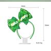 Festive Style ST. Patricks Day Headband Creative Shamrock Shape Shamrock Headband Portable Bow Headband Carnival Festival