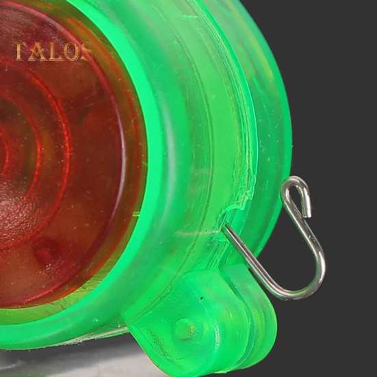 2Pcs Fishing Bite Alarm Lamp with Silicone Clip 80dB Night Fishing Rod Alert Light Sensitive Electronic Bite Indicator Strike Sensor LED Lamp Fishing