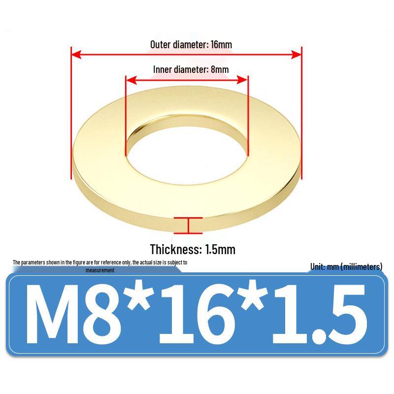 Thickened Round Brass Washer M2-M20