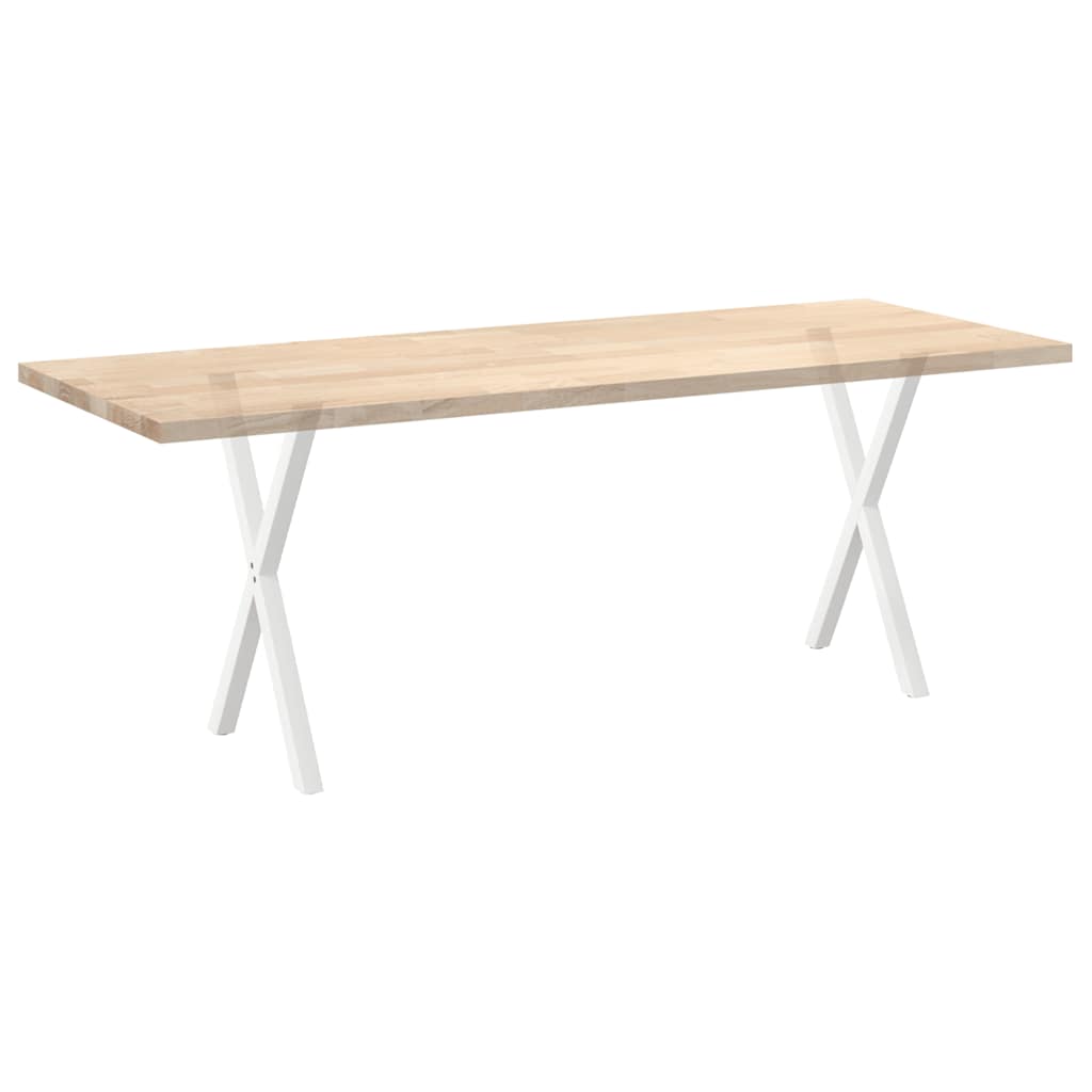 Vidaxl Nogi Do Stołu Jadalnego, 2 Szt., Białe, 50X(72-73) Cm, Stal
