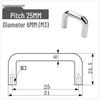 Solid 304 Stainless Steel U-Shaped Cabinet Handle