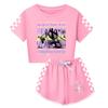 Kids Short Sleeve Printed Outfit Set for Casual Daily Wear