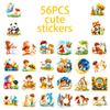 56 Fairy Tale World Cute Cartoon Graffiti Stickers Fun Children'S Handmade Reward Stickers