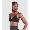 Gymshark Twist Front Bralette Black B2b5w Bb2j