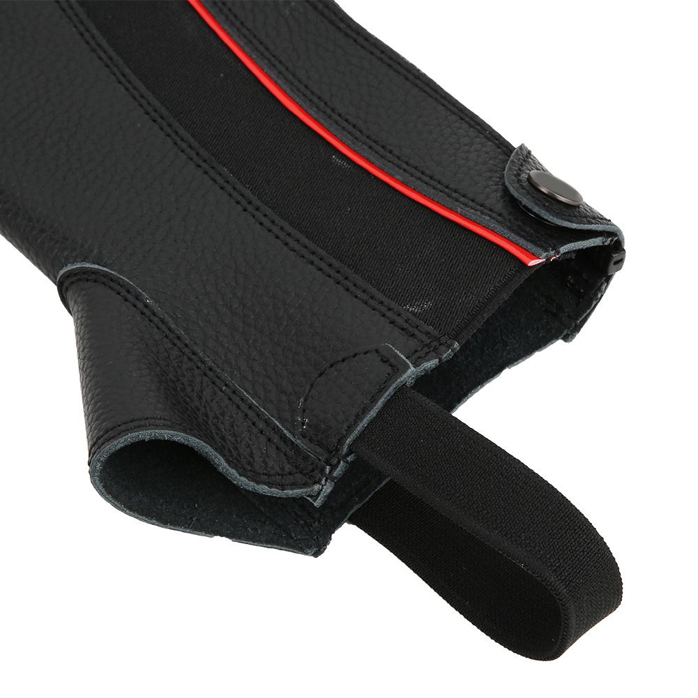 2 BUC Jambiere Profesionale de Echitație Jambiere Protectoare din Piele pentru Călărie NegruM